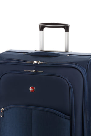 Swissgear 6386 Expandable 3PC Spinner Luggage Set with two front zip pockets 