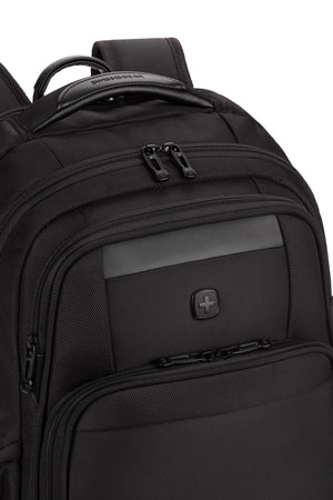 SWISSGEAR Sleek Pro ScanSmart Laptop Backpack in All Black
