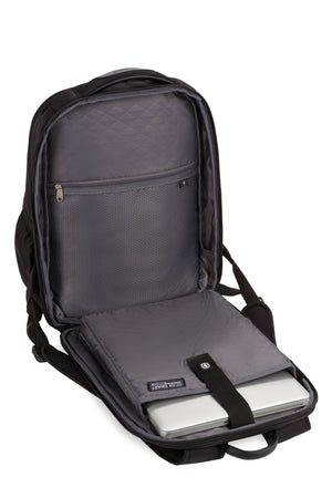 SWISSGEAR Sleek Pro ScanSmart Laptop Backpack in All Black