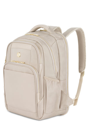 SWISSGEAR Sleek Pro ScanSmart Laptop Backpack in Sand