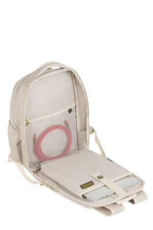 SWISSGEAR Sleek Pro ScanSmart Laptop Backpack in Sand