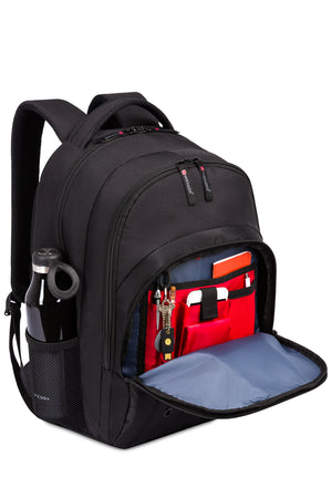 Wenger Upload 16 inch Laptop Backpack Essentials organizer keeps power cords, chargers and business cards neat and accessible 