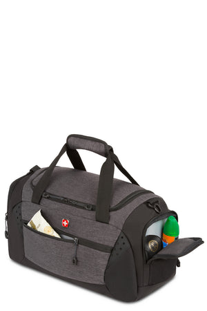 Swissgear 6532 20” Duffel Bag - Two large exterior side zippered pockets for accessories