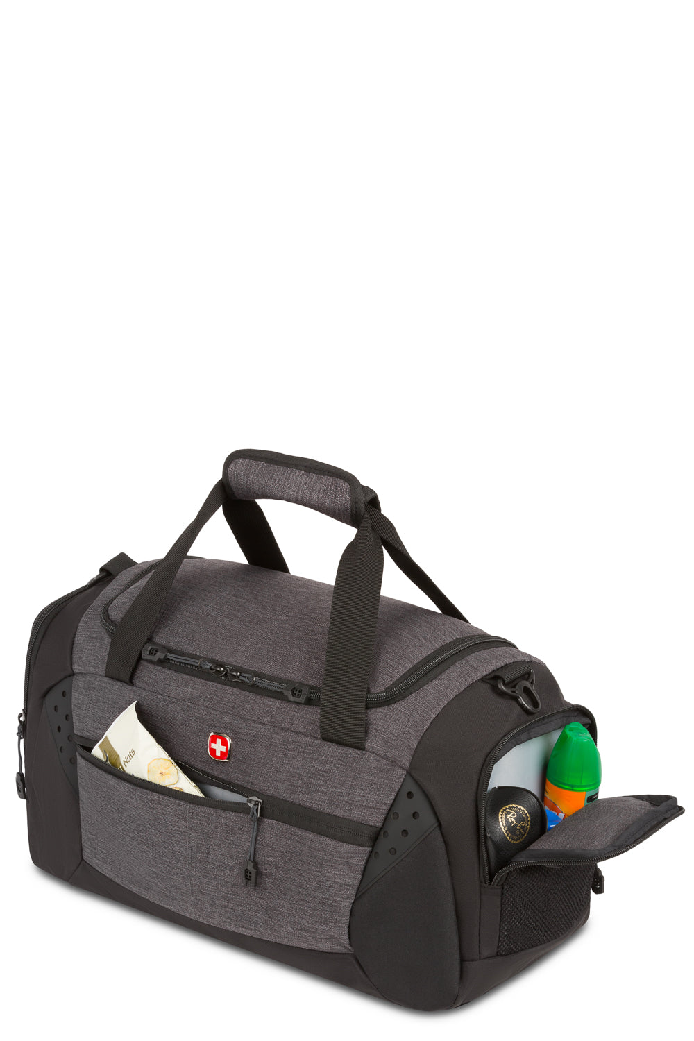 Swissgear 6532 20” Duffel Bag - Two large exterior side zippered pockets for accessories