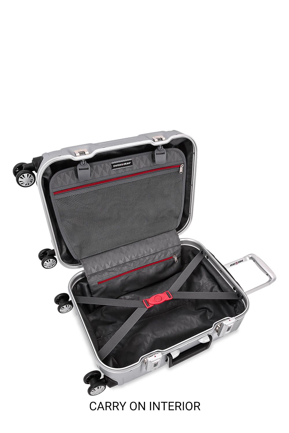 SWISSGEAR 6595 2-Piece Spinner Set in Silver