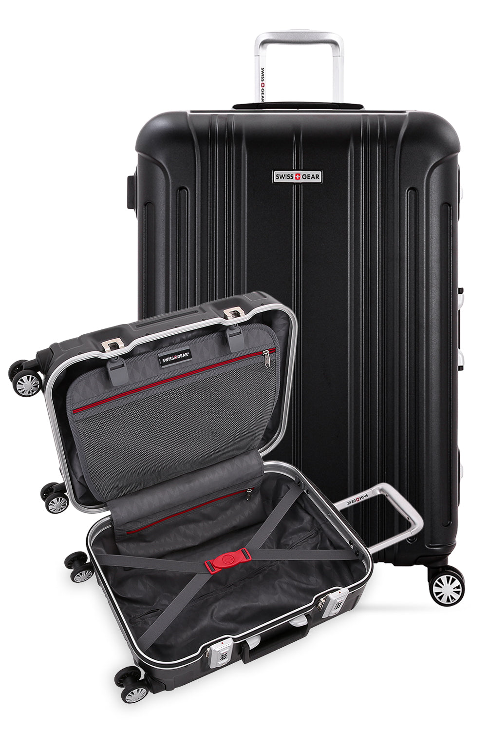 SWISSGEAR 6595 2-Piece Spinner Set in Black