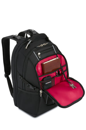 SWISSGEAR 6677 ScanSmart Laptop Backpack Quick-access, front zippered compartment