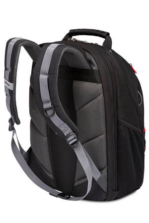 Wenger Legacy 16 inch Laptop Backpack - Black/Gray Comfort-fit shoulder straps contour to your shoulders