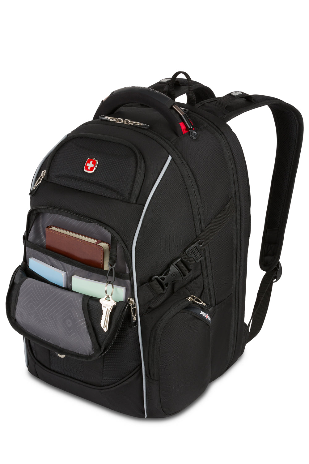 SWISSGEAR 6752 ScanSmart Laptop Backpack - Black