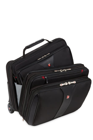 Wenger Patriot Wheeled Business Case with Removable Laptop Case with additional and portable tech storage