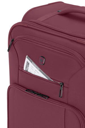 SWISSGEAR Sion Reserve Medium Checked Spinner in Pomegranate