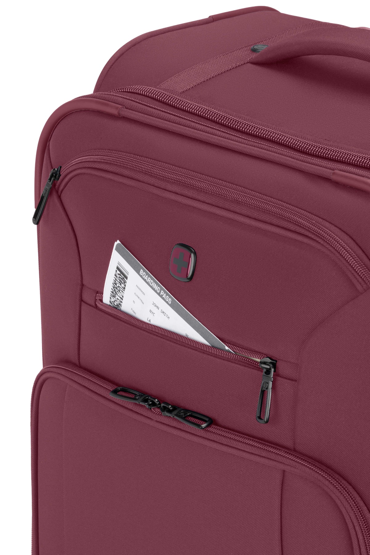 SWISSGEAR Sion Reserve Medium Checked Spinner - Pomegranate - 09