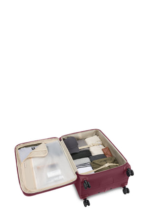 SWISSGEAR Sion Reserve Large Checked Spinner in Pomegranate