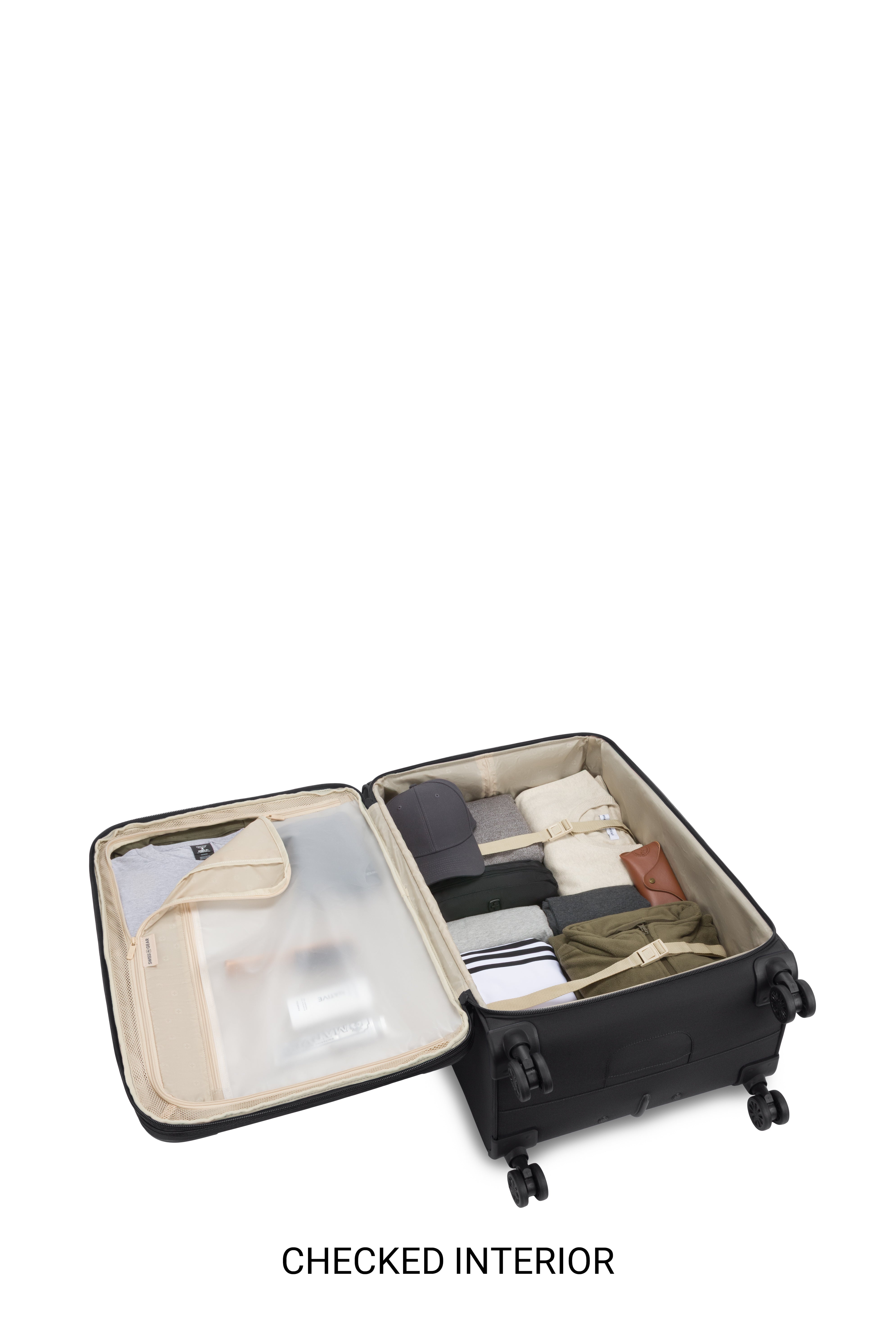 SWISSGEAR Sion Reserve 3-Piece Spinner Set in Black