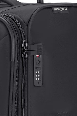 SWISSGEAR Sion Reserve Large Checked Spinner in Black