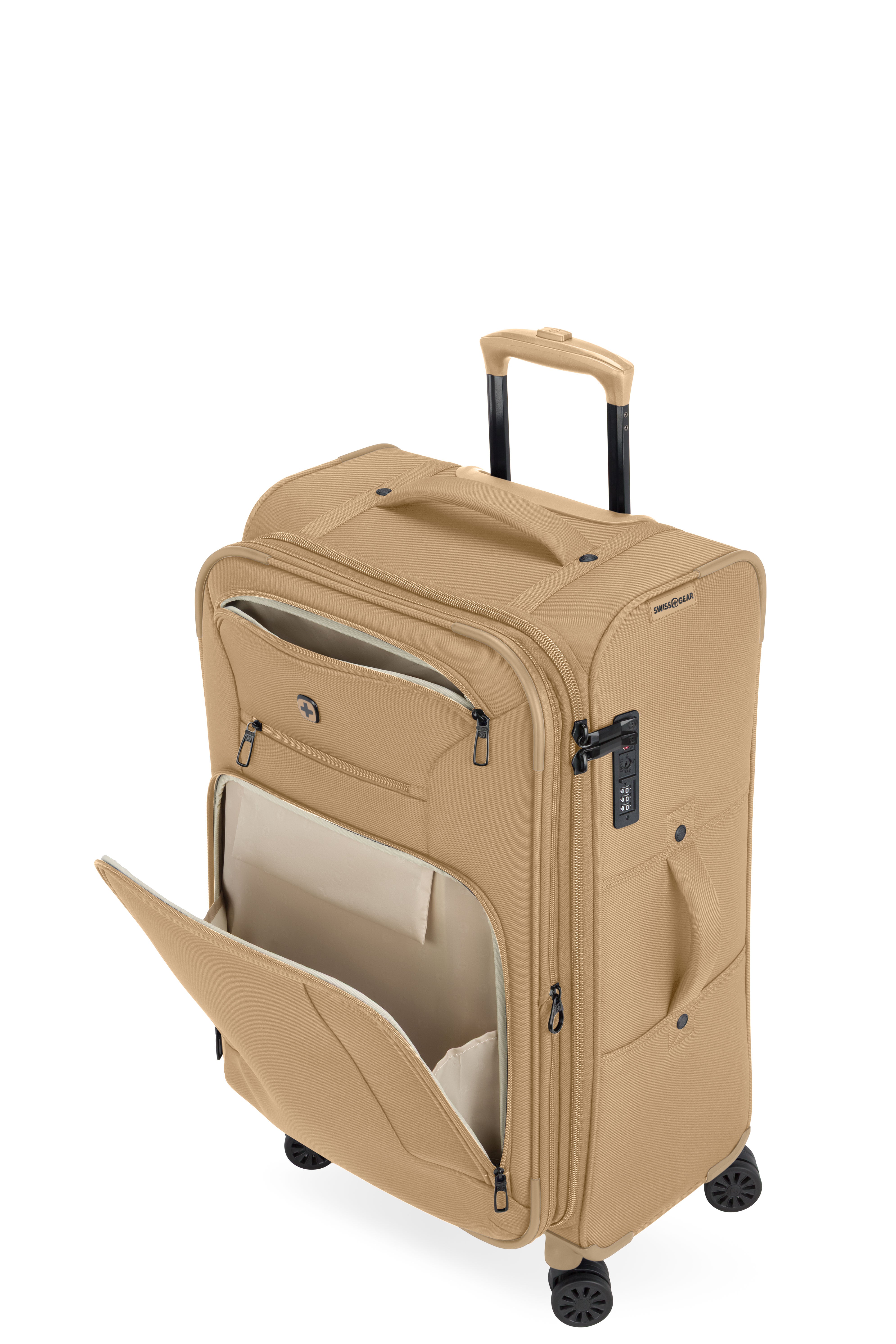 SWISSGEAR Sion Reserve Medium Checked Spinner - Caramel - 06
