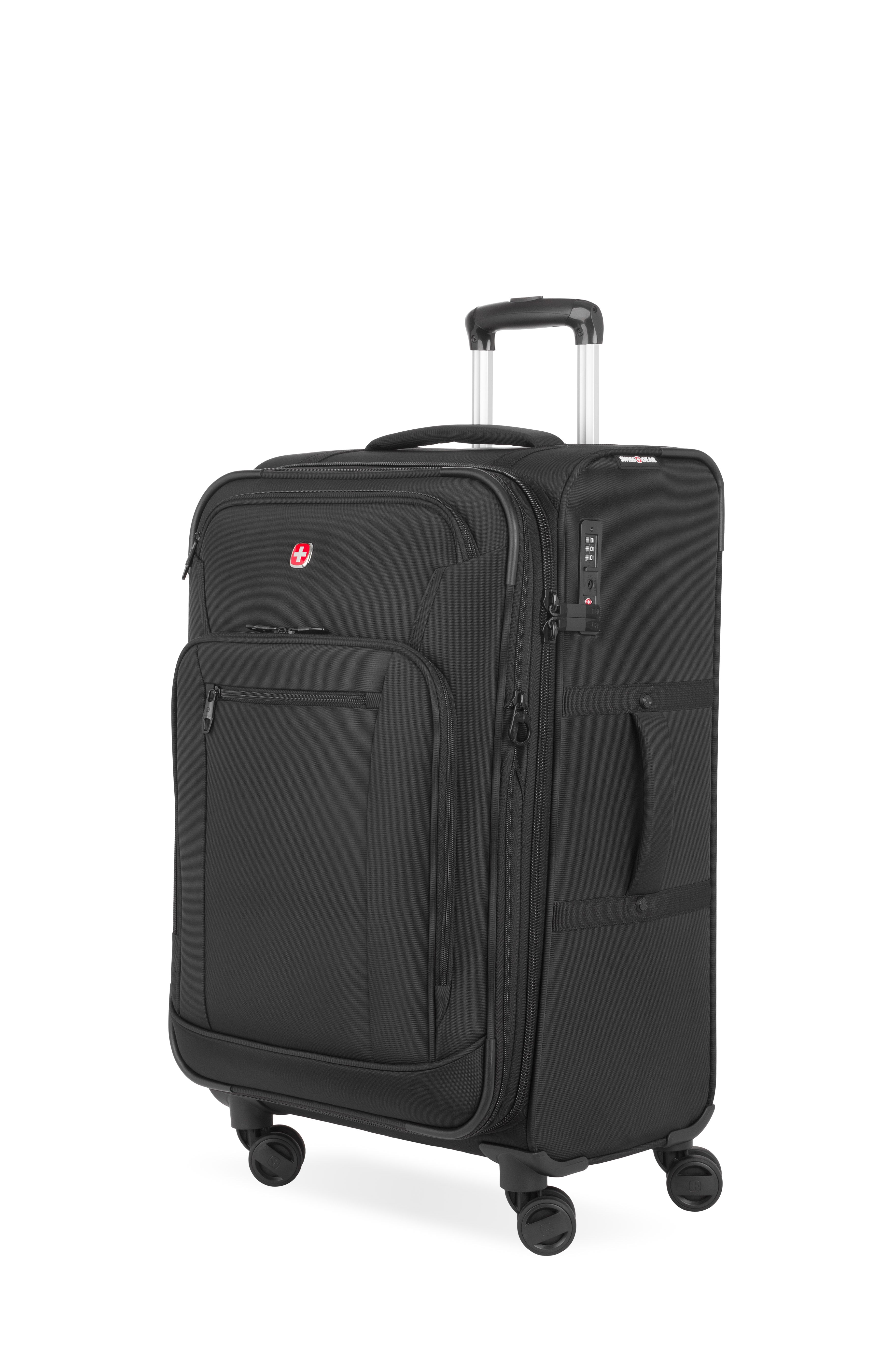 SWISSGEAR Zurich Medium Checked Spinner in Black