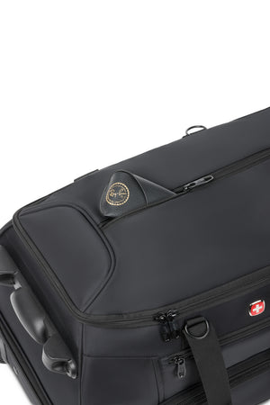 SWISSGEAR Zurich Wheeled 48L Duffel Bag - Black Unique zippered accessory pocket on top of the bag for last-minute items