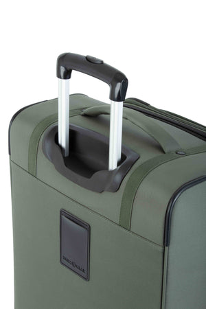 SWISSGEAR 7070 Medium Expandable Spinner - Green Push-button locking telescopic handle for easy pushing or pulling of luggage