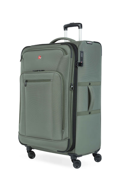 シャー SWISSGEAR Zurich Large Checked Spinner in Green