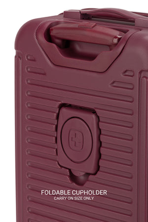 SWISSGEAR Summit Reserve Carry On Spinner in Pomegranate