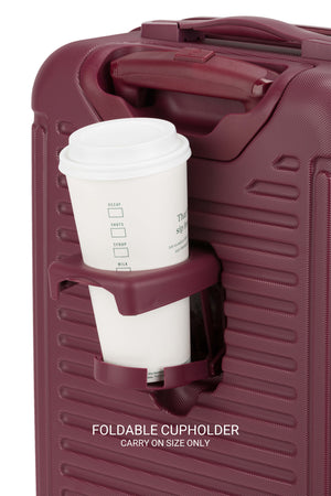 SWISSGEAR Summit Reserve Carry On Spinner in Pomegranate