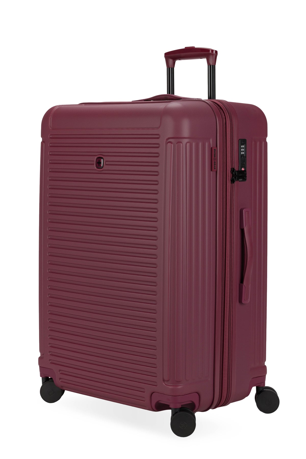 SWISSGEAR Summit Reserve Large Checked Spinner - Pomegranate - 01