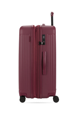 SWISSGEAR Summit Reserve Large Checked Spinner in Pomegranate