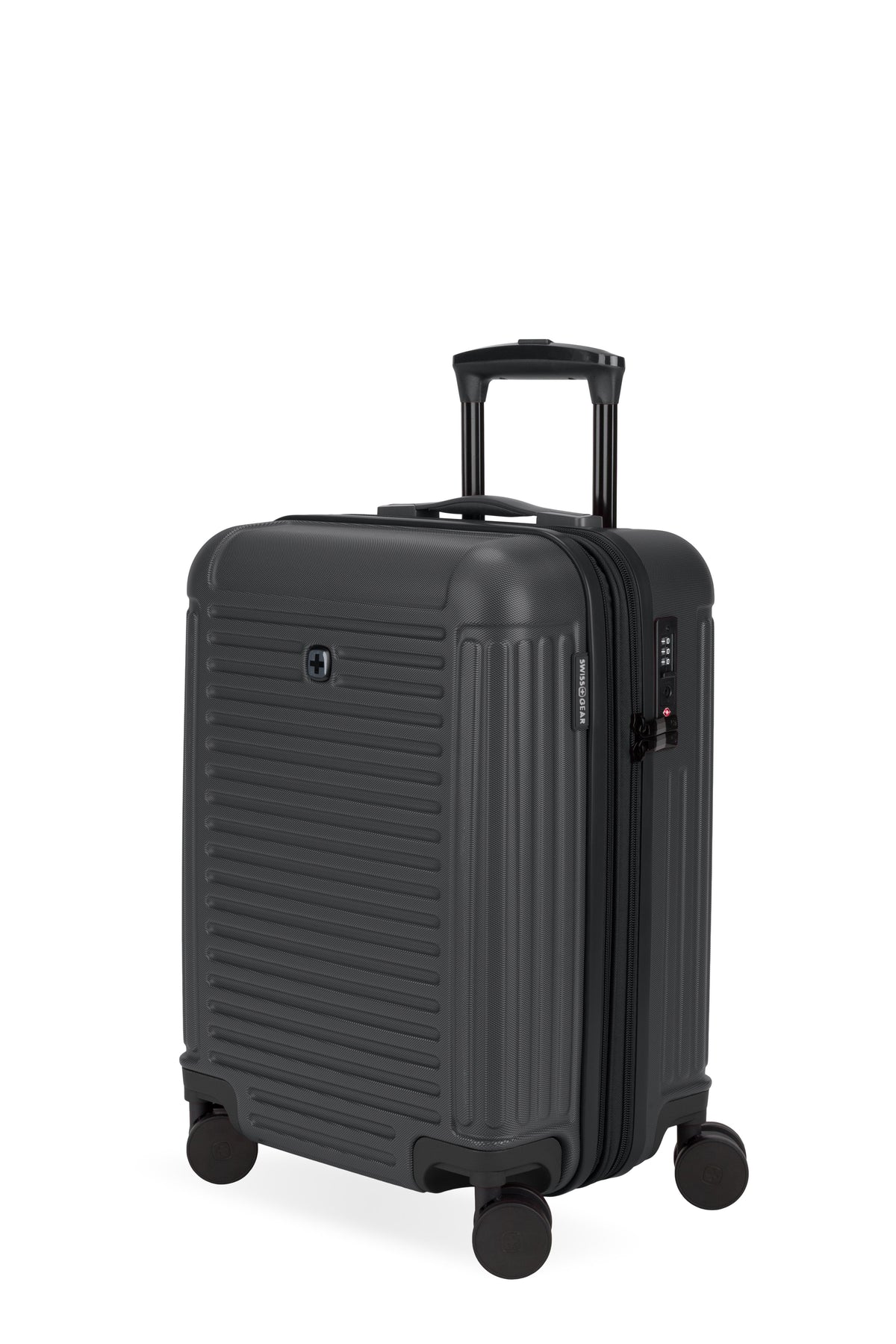 SWISSGEAR Summit Reserve Carry On Spinner - Black - 01