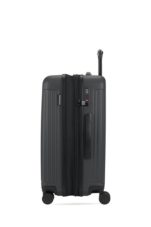 SWISSGEAR Summit Reserve Medium Checked Spinner in Black