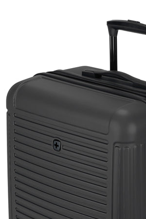 SWISSGEAR Summit Reserve Medium Checked Spinner in Black