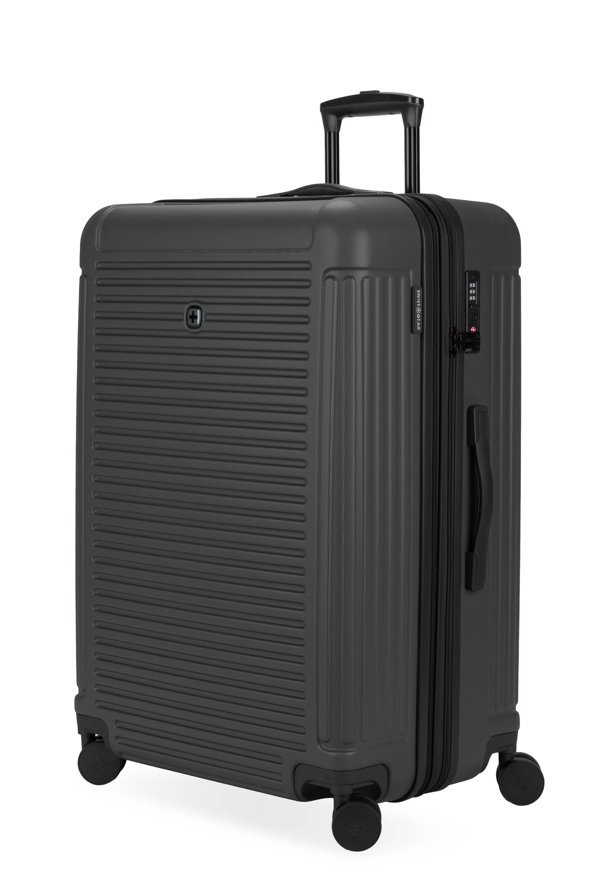 SWISSGEAR Summit Reserve Large Checked Spinner - Black - 01