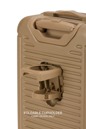 SWISSGEAR Summit Reserve Carry On Spinner in Caramel