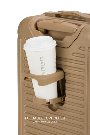 SWISSGEAR Summit Reserve Carry On Spinner in Caramel