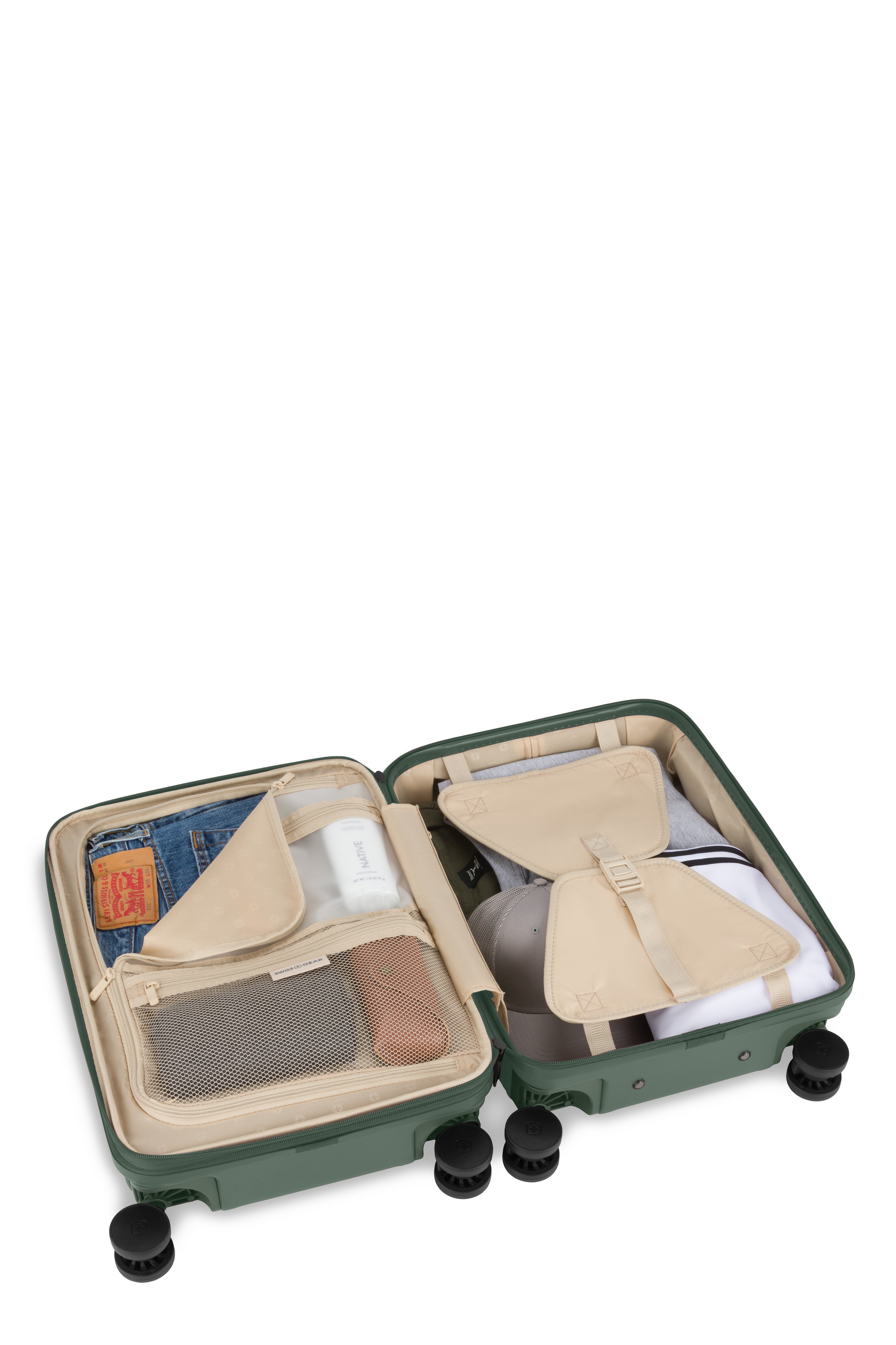 SWISSGEAR Summit Reserve Carry On Spinner in Evergreen