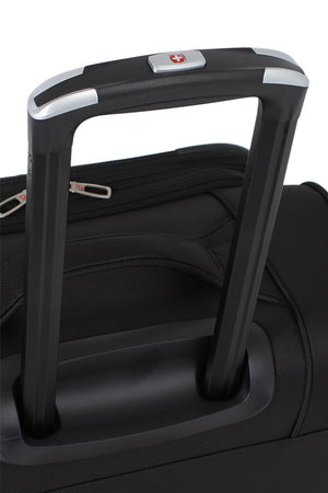 Swissgear Weekend Escape 2pc Luggage Set Aluminum push-button telescopic handle locks in place for easy steering