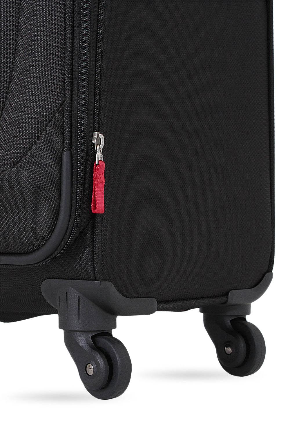 Swissgear Weekend Escape 2pc Luggage Set Four multi-directional spinner wheels glide smoothly in any direction