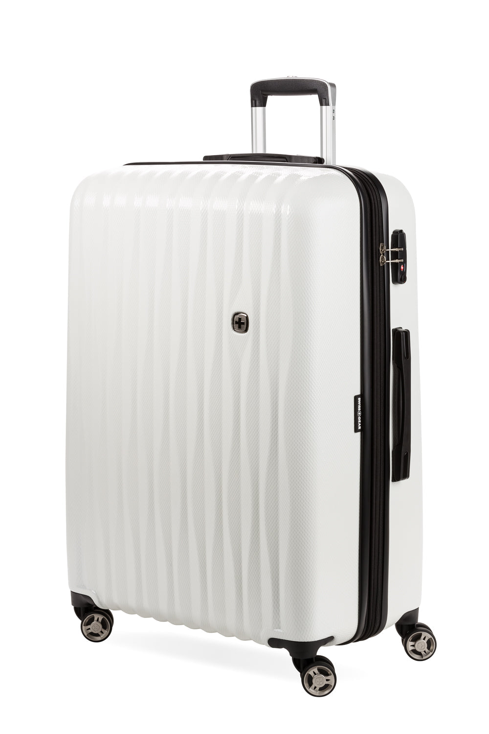 SWISSGEAR Energie Large Checked Spinner - White - 01