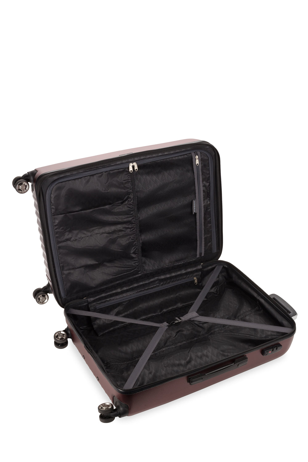 SWISSGEAR Energie Large Checked Spinner - Merlot - 05