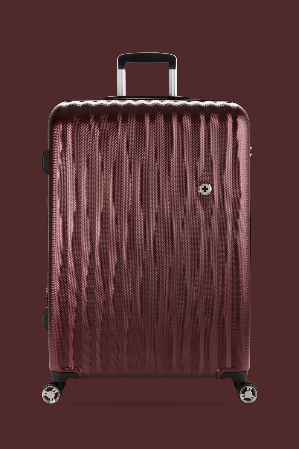 SWISSGEAR Energie Large Checked Spinner - Merlot - 11
