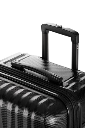 Energie Expandable Spinner 2 Piece Trunk Set - Black Top co-molded grab handle