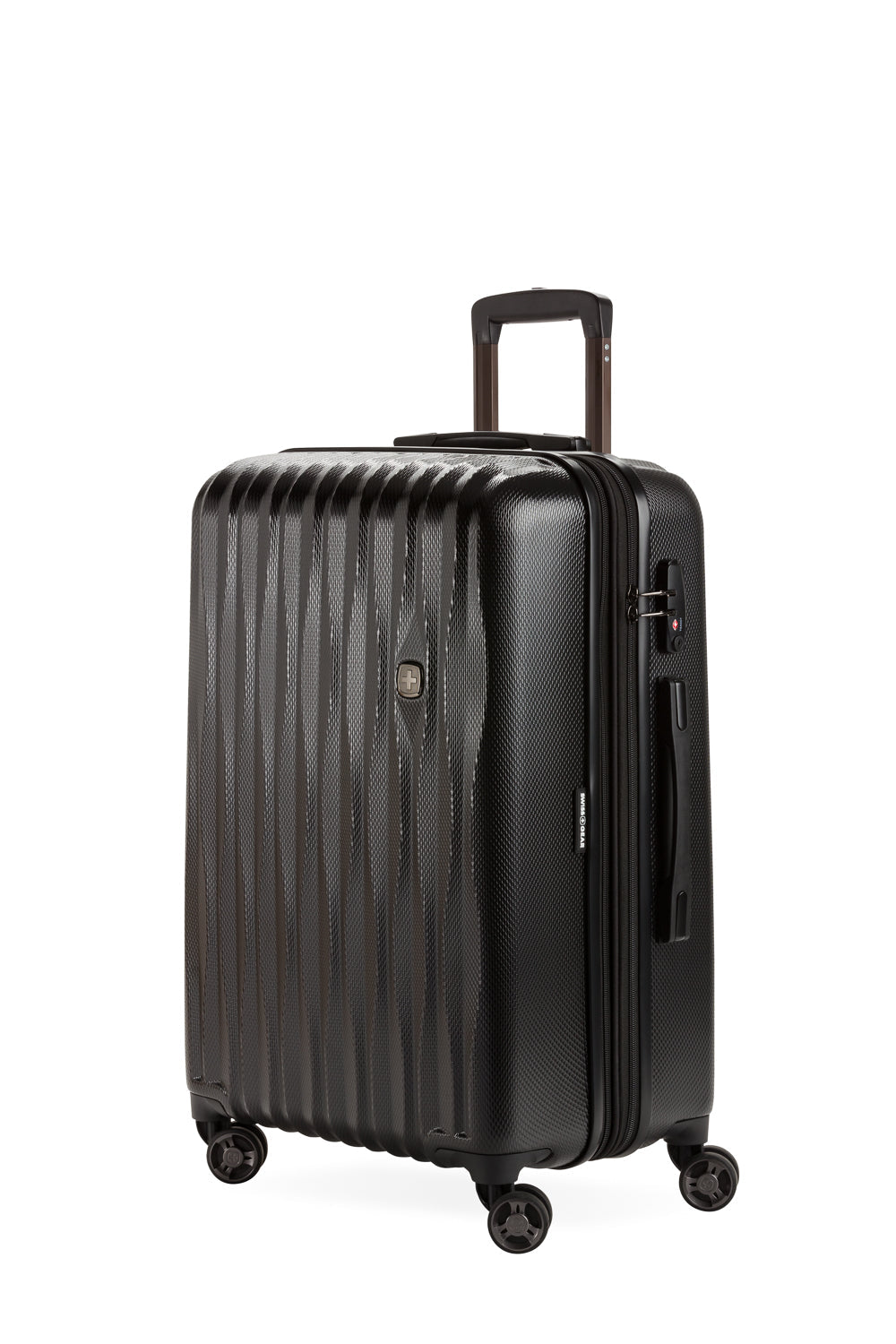 SWISSGEAR Energie Medium Checked Spinner - Black - 01