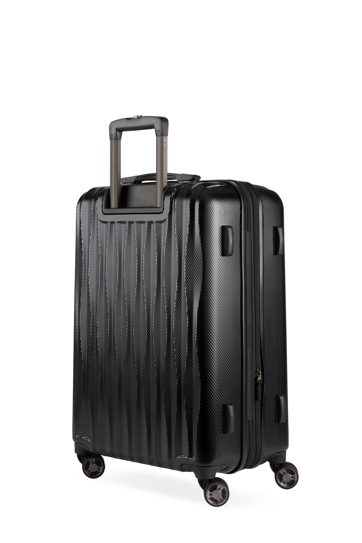 SWISSGEAR Energie Medium Checked Spinner - Black - LE - 02