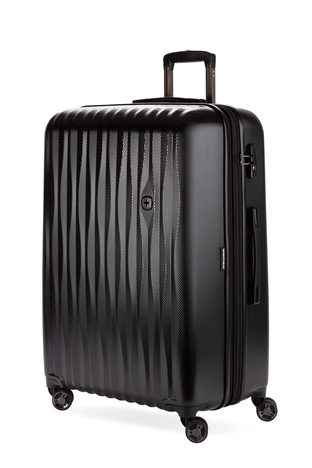 SWISSGEAR Energie Large Checked Spinner - Black - 01
