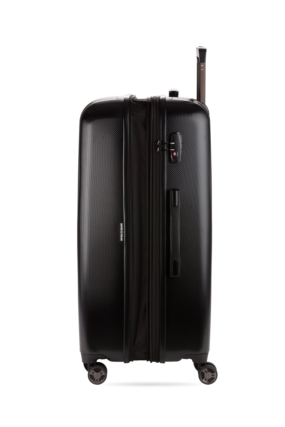 SWISSGEAR Energie Large Checked Spinner in Black SWISSGEAR Energie Large Checked Spinner in Black