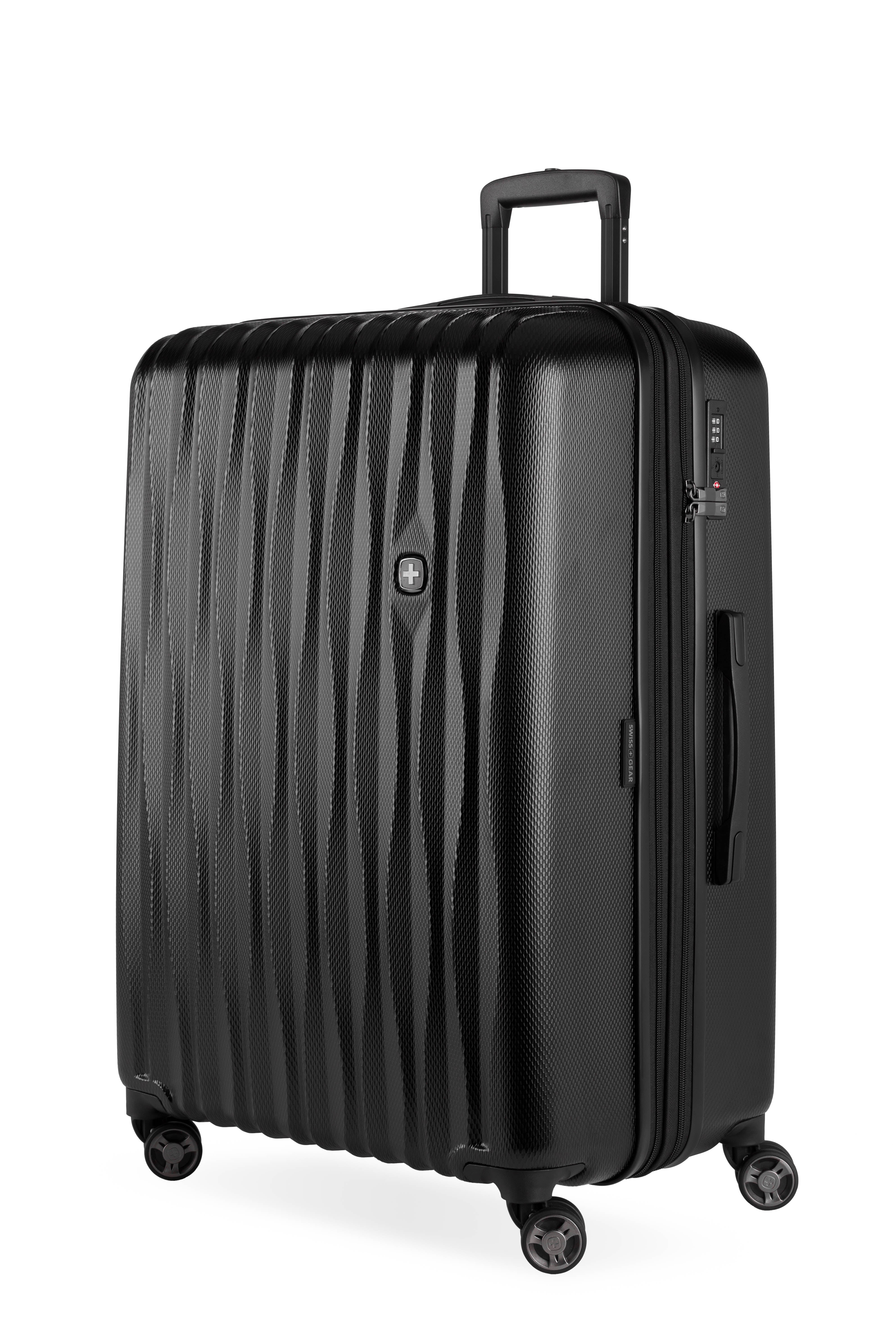 SWISSGEAR Energie Large Checked Spinner - Black - LE - 01