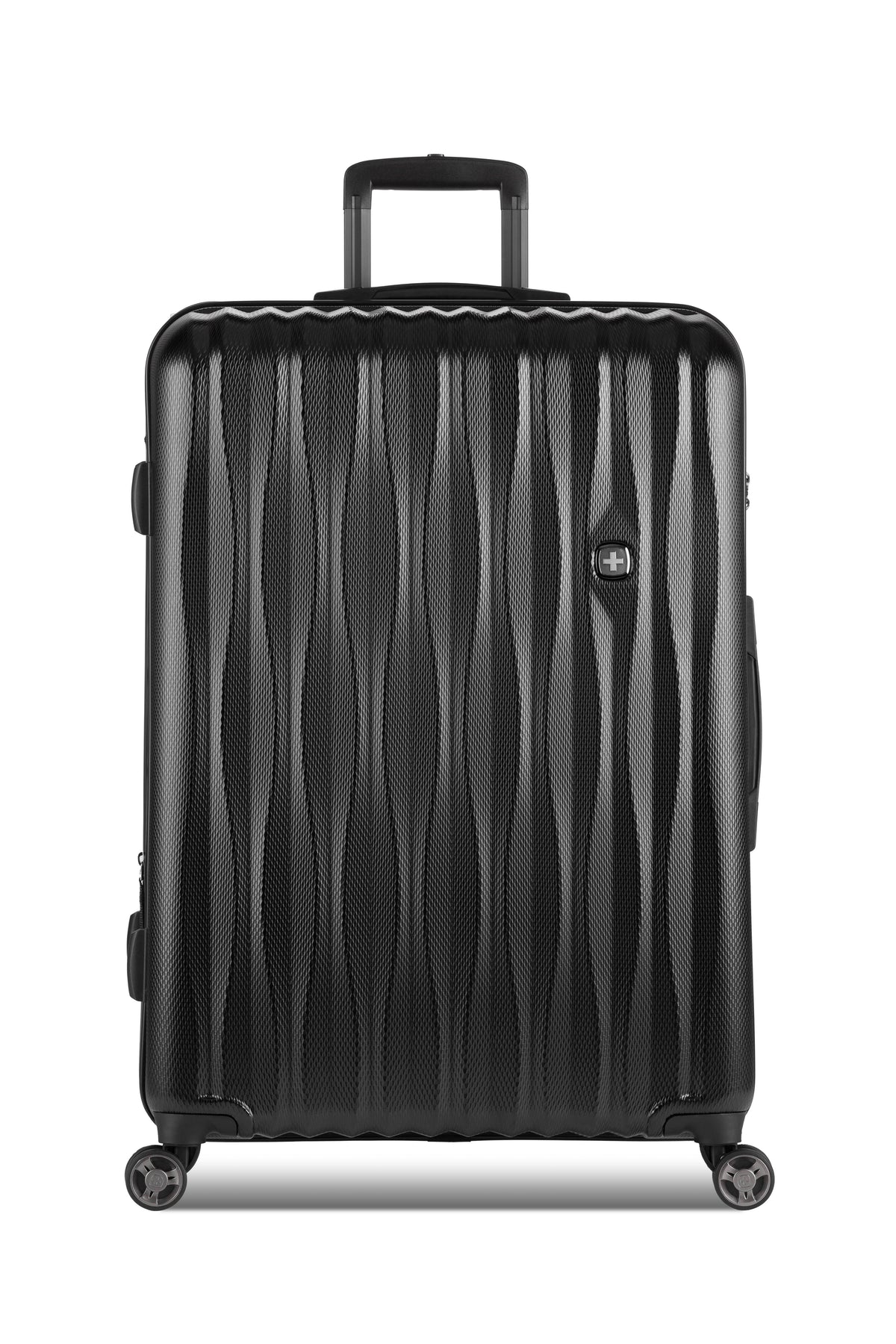 SWISSGEAR Energie Large Checked Spinner - Black - LE - 03