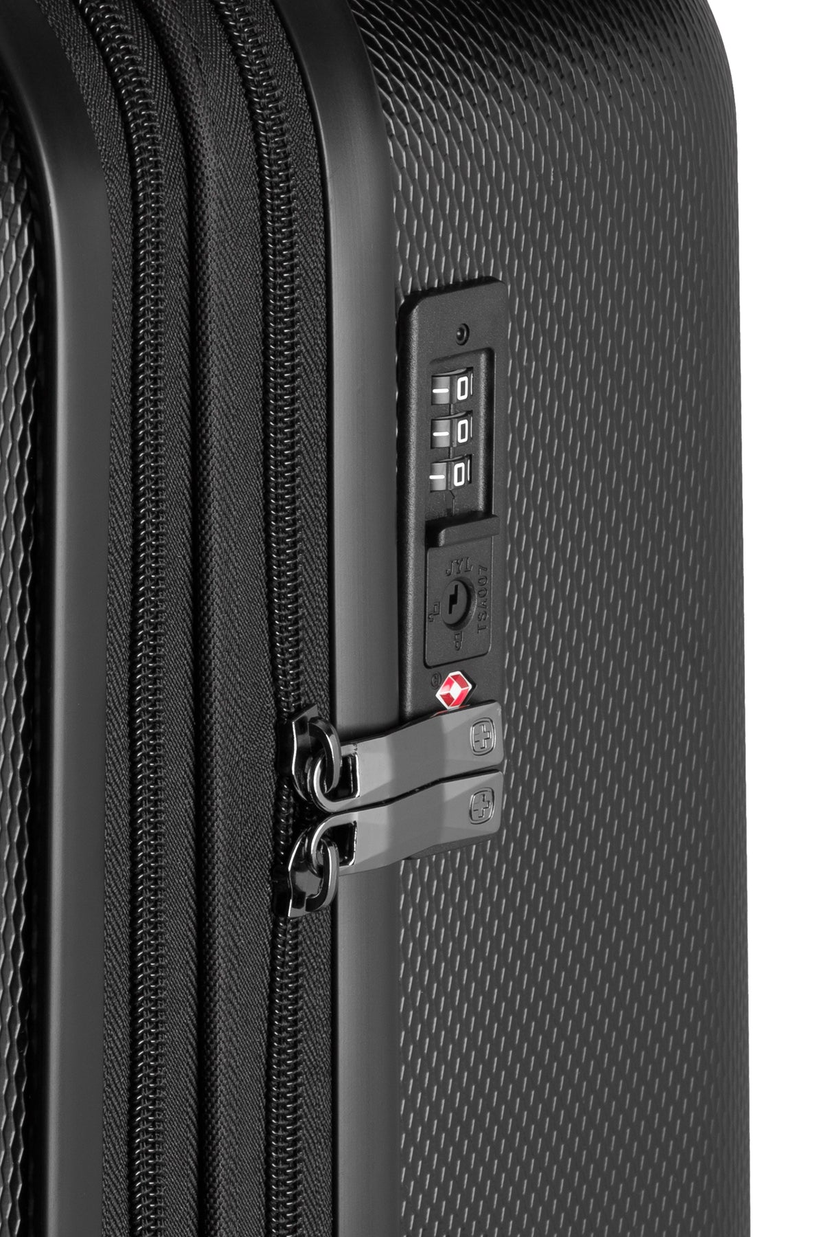SWISSGEAR Energie Large Checked Spinner - Black - LE - 09