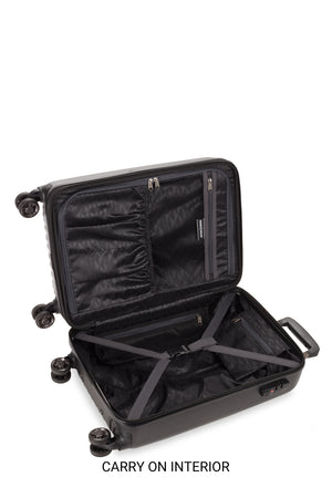 SWISSGEAR Energie 3-Piece Spinner Set in Black/Black