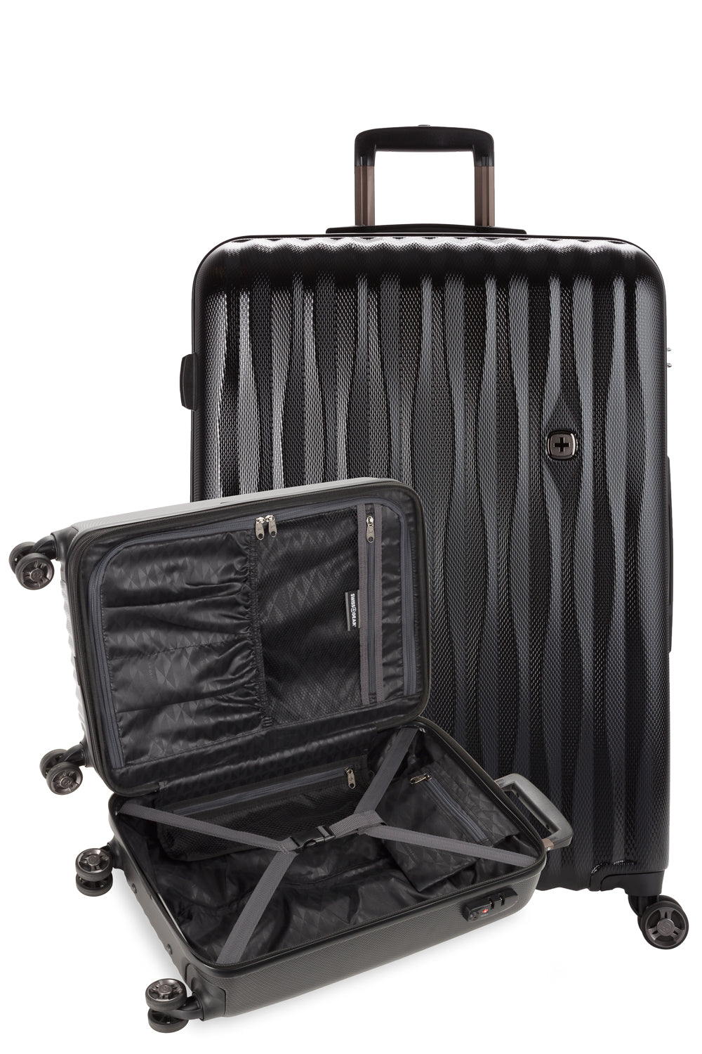 SWISSGEAR Energie 2-Piece Spinner Set - Black - 13